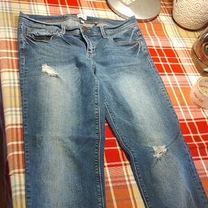 Sneak Peek Blue Ripped Skinny Jeans